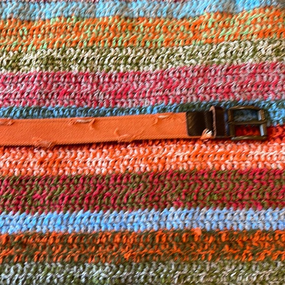 Italian Orange Belt purchased at Diesel - Picture 1 of 5